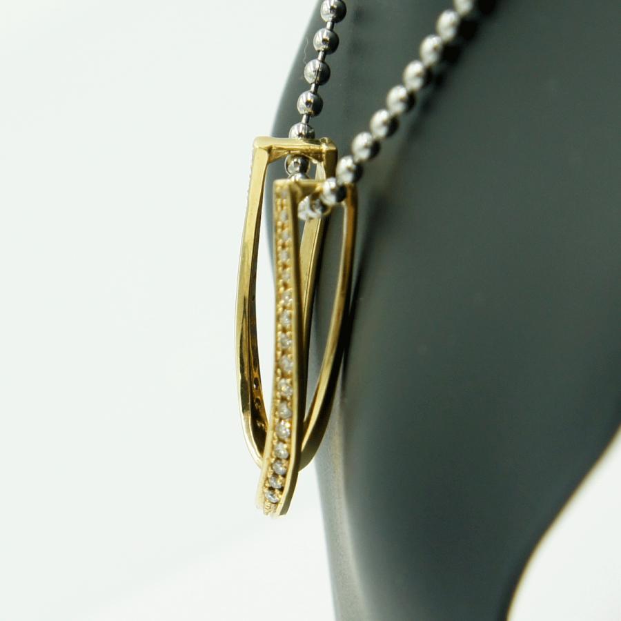 K18ダイヤモンドペンダントトップ　D 0.30ct　重量4.05ｇ(石の重量含む)（中古）