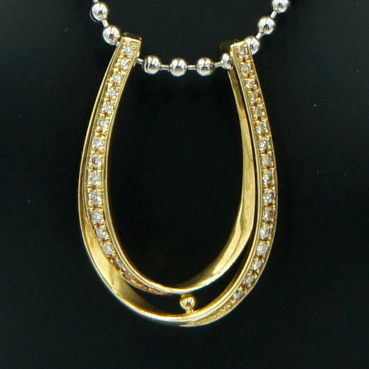 K18ダイヤモンドペンダントトップ　D 0.30ct　重量4.05ｇ(石の重量含む)（中古）