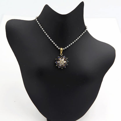 K18サファイアダイヤモンドペンダントトップ　D0.54ct　重量2.35ｇ(石の重量含む)　レディース（中古）