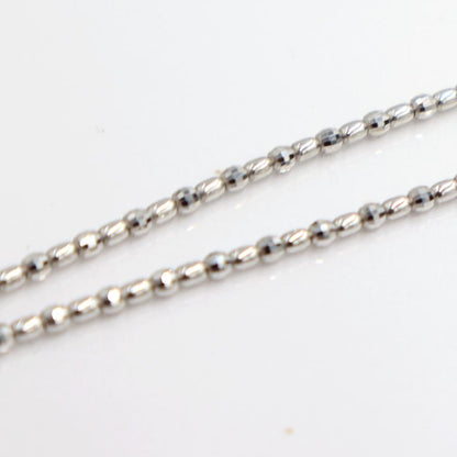 K18WGデザインネックレス　スライド式　ネックレス長さ40cm　重量5.87ｇ　レディース（中古）