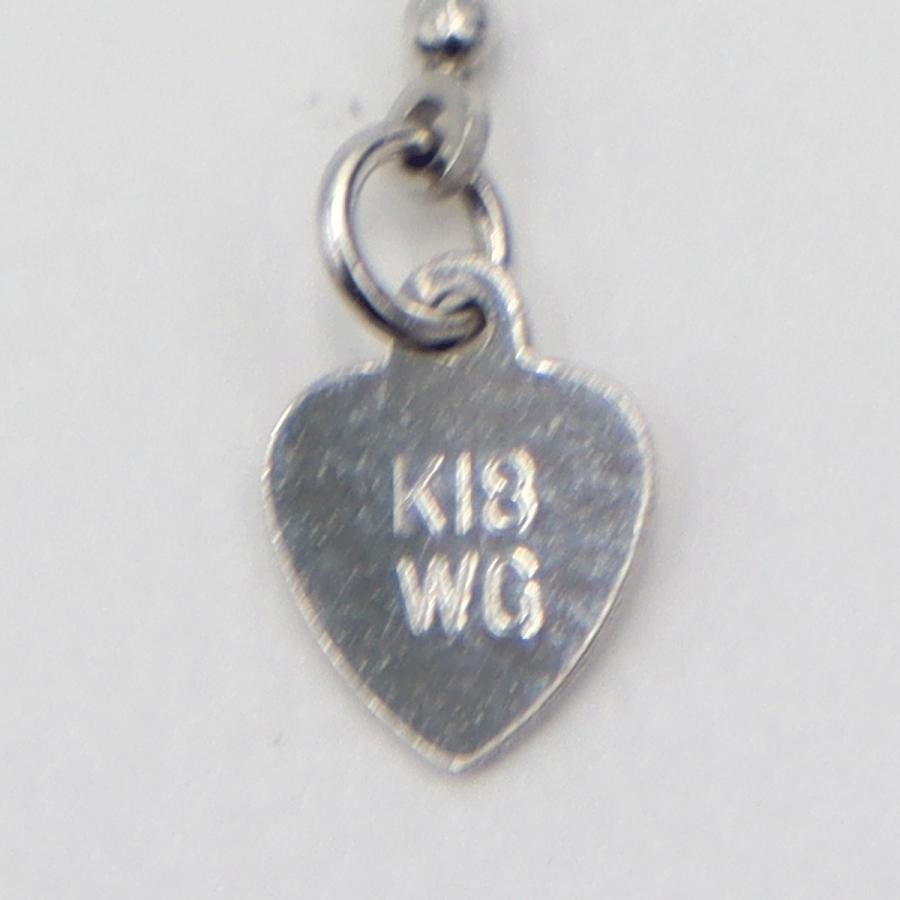 K18WGデザインネックレス　スライド式　ネックレス長さ40cm　重量5.87ｇ　レディース（中古）