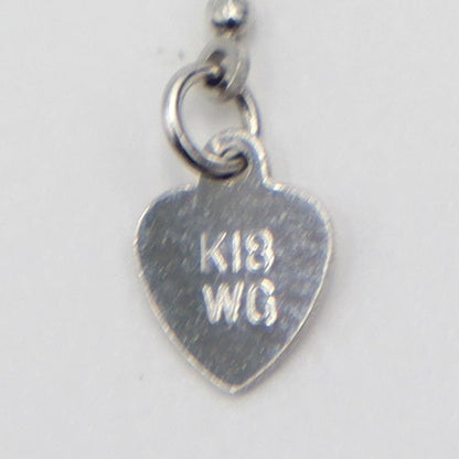 K18WGデザインネックレス　スライド式　ネックレス長さ40cm　重量5.87ｇ　レディース（中古）