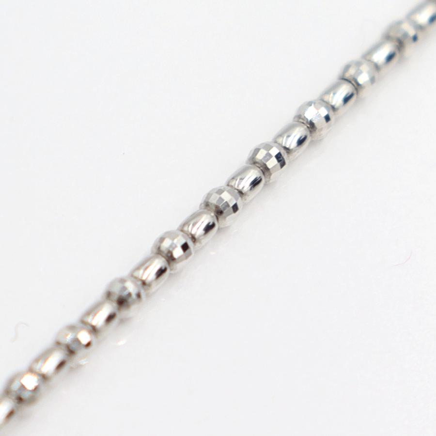 K18WGデザインネックレス　スライド式　ネックレス長さ40cm　重量5.87ｇ　レディース（中古）