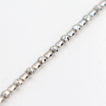 K18WGデザインネックレス　スライド式　ネックレス長さ40cm　重量5.87ｇ　レディース（中古）