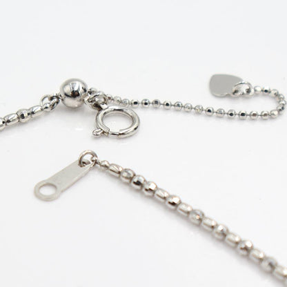 K18WGデザインネックレス　スライド式　ネックレス長さ40cm　重量5.87ｇ　レディース（中古）