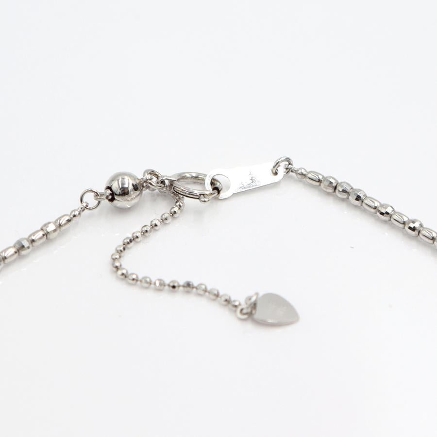 K18WGデザインネックレス　スライド式　ネックレス長さ40cm　重量5.87ｇ　レディース（中古）