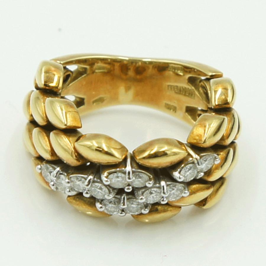 ガラヴェリ（GARAVELLI） 750ダイヤモンドリング　リングサイズ13号　重量10.79ｇ(石の重量含む)　レディース（中古）