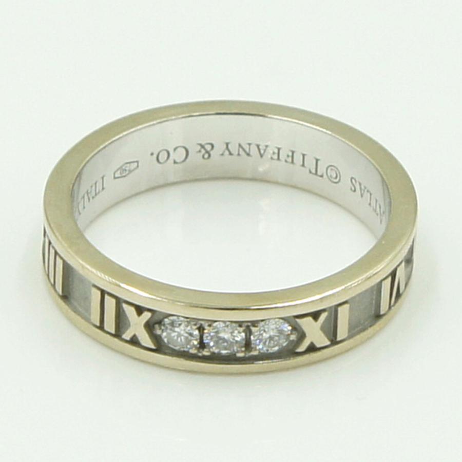 ティファニー(Tiffany & Co.)　750 アトラスダイヤリング　リングサイズ11号　重量4.51ｇ(石の重力含む)　レディース（中古）