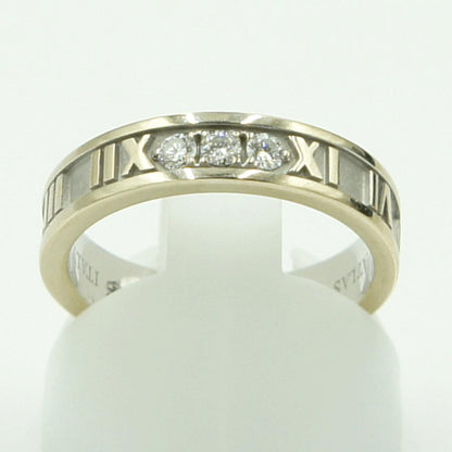 ティファニー(Tiffany & Co.)　750 アトラスダイヤリング　リングサイズ11号　重量4.51ｇ(石の重力含む)　レディース（中古）