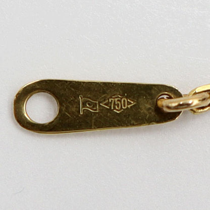 K18ロングチェーンネックレス　ネックレス長さ77cm　重量7.40ｇ　レディース（中古）