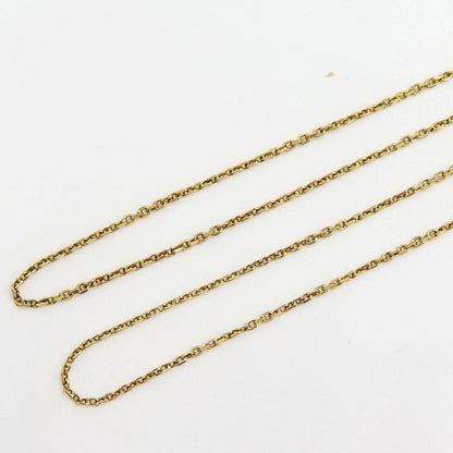 K18ロングチェーンネックレス　ネックレス長さ77cm　重量7.40ｇ　レディース（中古）