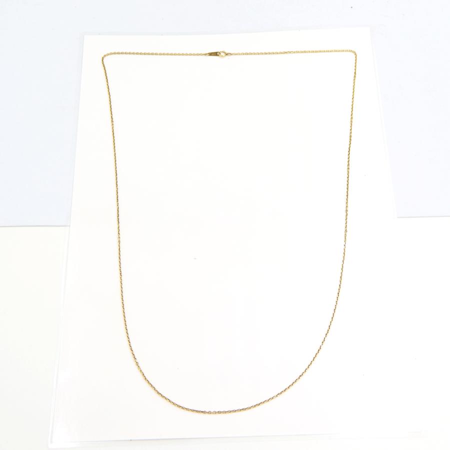 K18ロングチェーンネックレス　ネックレス長さ77cm　重量7.40ｇ　レディース（中古）