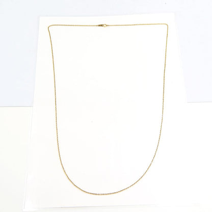 K18ロングチェーンネックレス　ネックレス長さ77cm　重量7.40ｇ　レディース（中古）