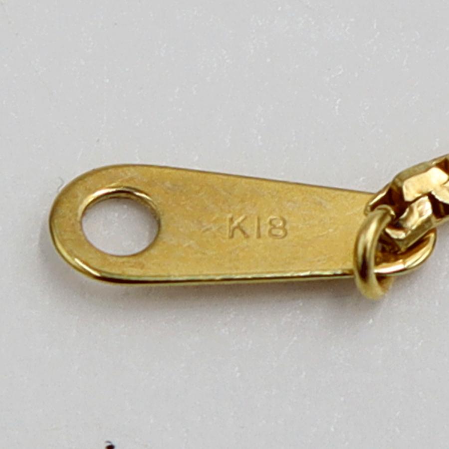 K18ブルートパーズネックレス　ネックレス長さ40cm　重量8.75ｇ(石の重量含む) 　レディース(中古)