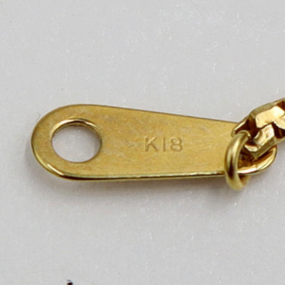 K18ブルートパーズネックレス　ネックレス長さ40cm　重量8.75ｇ(石の重量含む) 　レディース(中古)