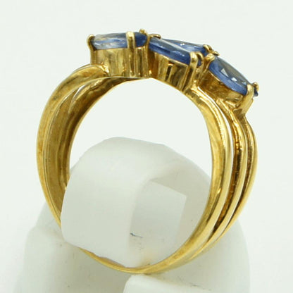 K18サファイアリング　リングサイズ10号　重量3.07ｇ(石の重量含む)　レディース（中古）