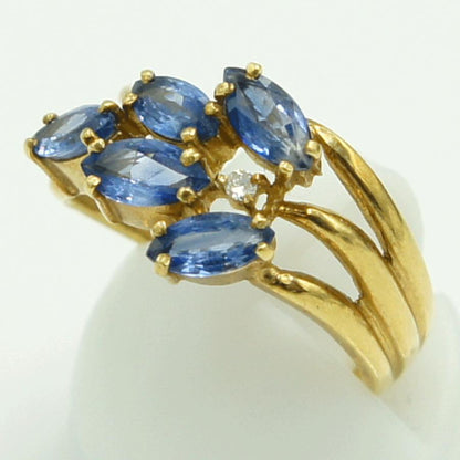 K18サファイアリング　リングサイズ10号　重量3.07ｇ(石の重量含む)　レディース（中古）