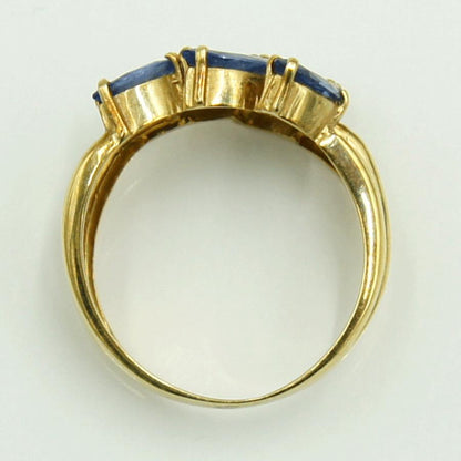 K18サファイアリング　リングサイズ10号　重量3.07ｇ(石の重量含む)　レディース（中古）