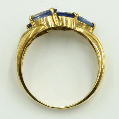 K18サファイアリング　リングサイズ10号　重量3.07ｇ(石の重量含む)　レディース（中古）