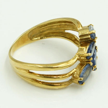 K18サファイアリング　リングサイズ10号　重量3.07ｇ(石の重量含む)　レディース（中古）