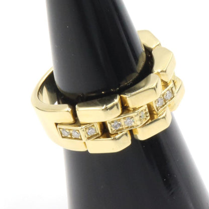 キメント(CHIMENTO)750ハーフチェーンリング　リングサイズ11号　重量8.91ｇ(石の重量を含む)　レディース（中古）