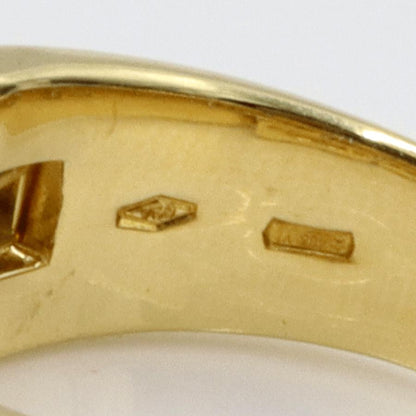 キメント(CHIMENTO)750ハーフチェーンリング　リングサイズ11号　重量8.91ｇ(石の重量を含む)　レディース（中古）