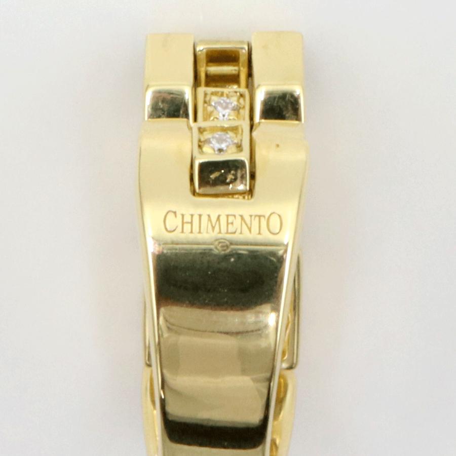 キメント(CHIMENTO)750ハーフチェーンリング　リングサイズ11号　重量8.91ｇ(石の重量を含む)　レディース（中古）