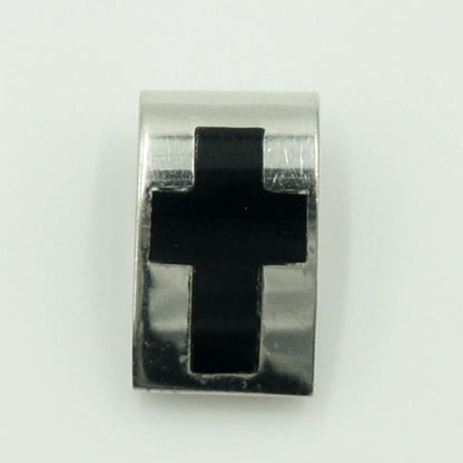 K18WGダイヤオニキスペンダントトップ　D 0.11ct　重量2.91ｇ(石の重量含む)（中古）