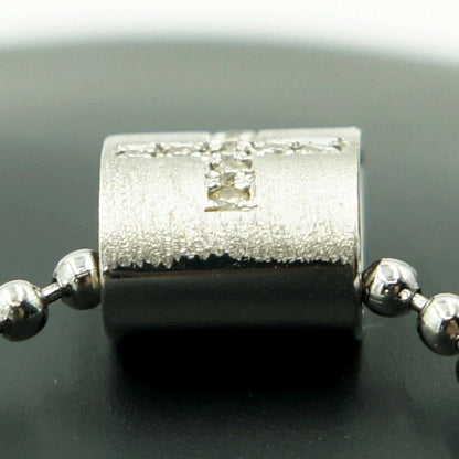 K18WGダイヤオニキスペンダントトップ　D 0.11ct　重量2.91ｇ(石の重量含む)（中古）