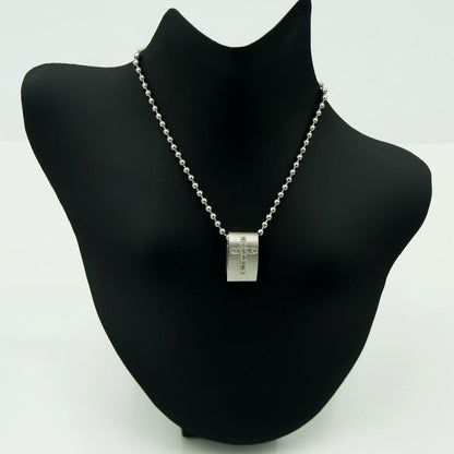 K18WGダイヤオニキスペンダントトップ　D 0.11ct　重量2.91ｇ(石の重量含む)（中古）