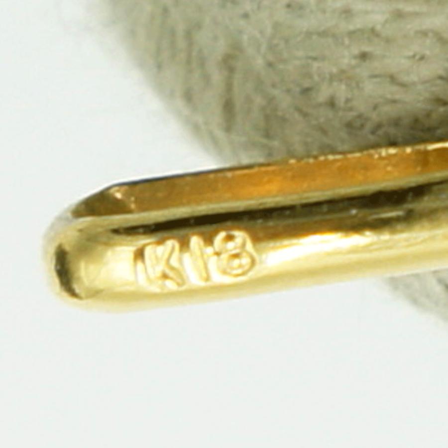 K18デザインペンダントトップ　「サックス」　重量7.07ｇ　楽器モチーフ　レディース（中古）