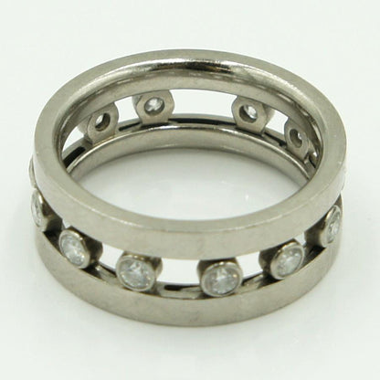 センチュリー(CENTURY)　750ダイヤモンドリング　リングサイズ10号　重量7.62ｇ(石の重量含む)　レディース（中古）