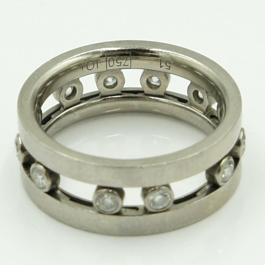 センチュリー(CENTURY)　750ダイヤモンドリング　リングサイズ10号　重量7.62ｇ(石の重量含む)　レディース（中古）