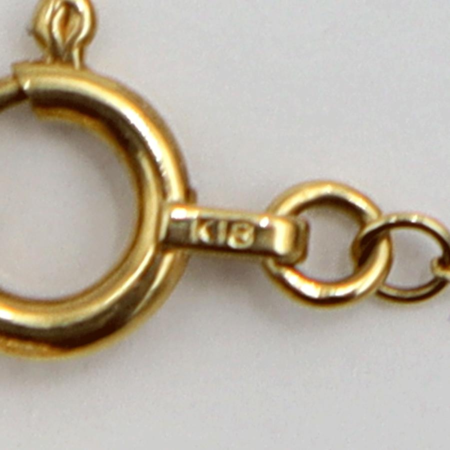 K18ダイヤモンドブレスレット　D0.15ct　長さ18.0cm　重量1.00ｇ(石の重量含む)（中古）