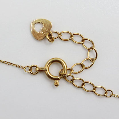 K18ダイヤモンドブレスレット　D0.15ct　長さ18.0cm　重量1.00ｇ(石の重量含む)（中古）