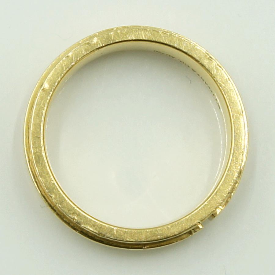 ティファニー(Tiffany & Co.)　750Tナローリング　リングサイズ18号　重量10.54ｇ　レディース（中古）