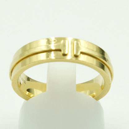 ティファニー(Tiffany & Co.)　750Tナローリング　リングサイズ18号　重量10.54ｇ　レディース（中古）