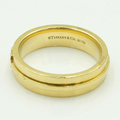 ティファニー(Tiffany & Co.)　750Tナローリング　リングサイズ18号　重量10.54ｇ　レディース（中古）