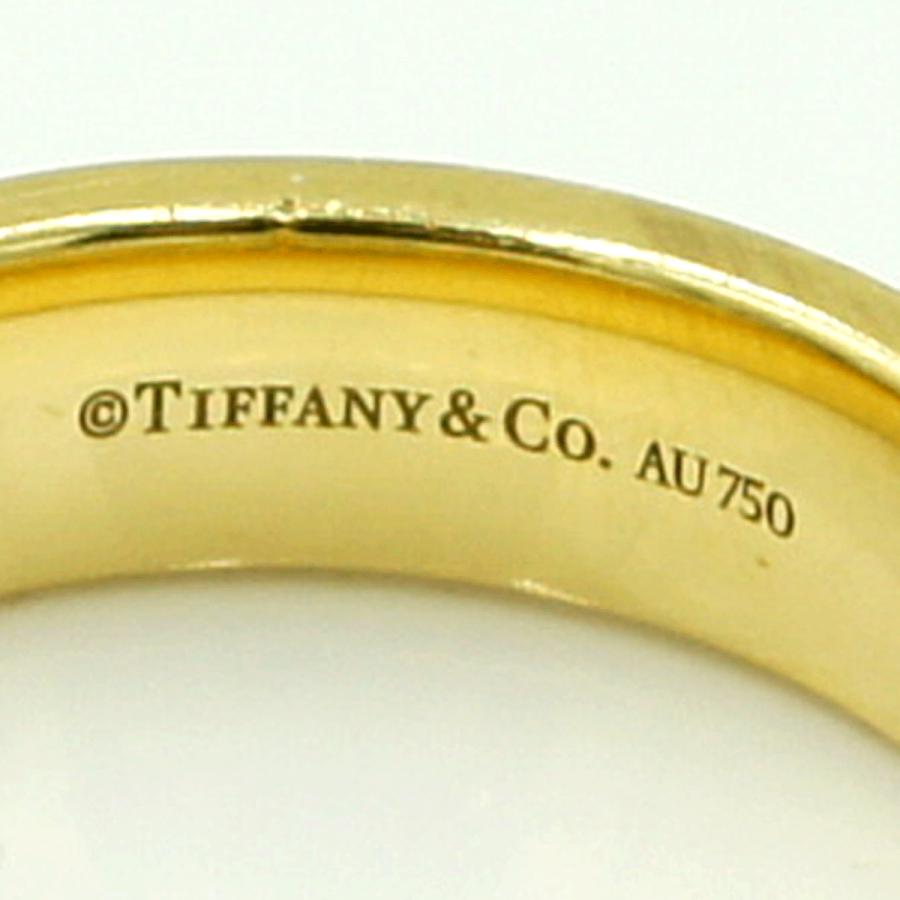 ティファニー(Tiffany & Co.)　750Tナローリング　リングサイズ18号　重量10.54ｇ　レディース（中古）