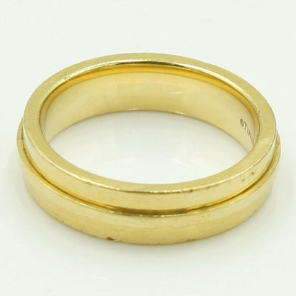 ティファニー(Tiffany & Co.)　750Tナローリング　リングサイズ18号　重量10.54ｇ　レディース（中古）