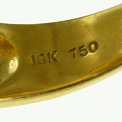 750ダイヤモンドリング　「ファラオ」　D 0.09ct　リングサイズ13号　重量8.18ｇ（中古）