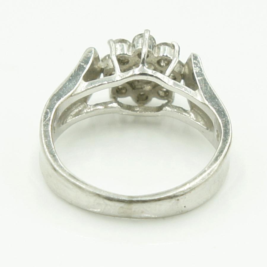 Pt900ダイヤモンドリング　星の砂　D0.38ct　リングサイズ1号　重量4.37ｇ(石の重量含む)（中古）