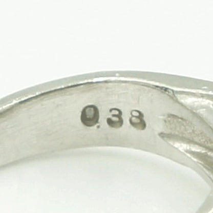 Pt900ダイヤモンドリング　星の砂　D0.38ct　リングサイズ1号　重量4.37ｇ(石の重量含む)（中古）