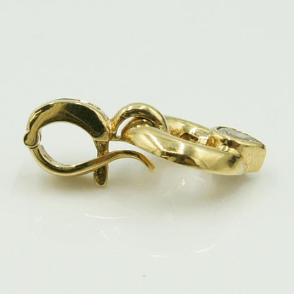 K18ダイヤモンドペンダントトップ　(メイン石)D0.16ct　合計D0.25ct　重量4.49ｇ(石の重量含む)（中古）