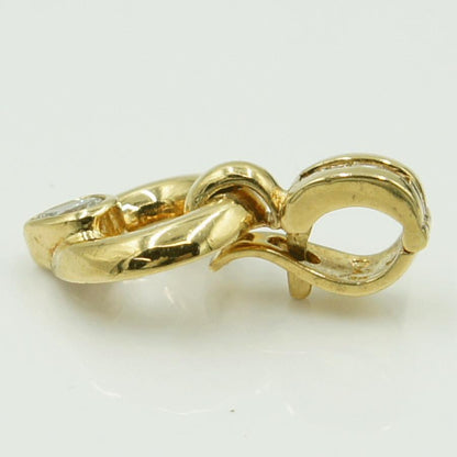 K18ダイヤモンドペンダントトップ　(メイン石)D0.16ct　合計D0.25ct　重量4.49ｇ(石の重量含む)（中古）