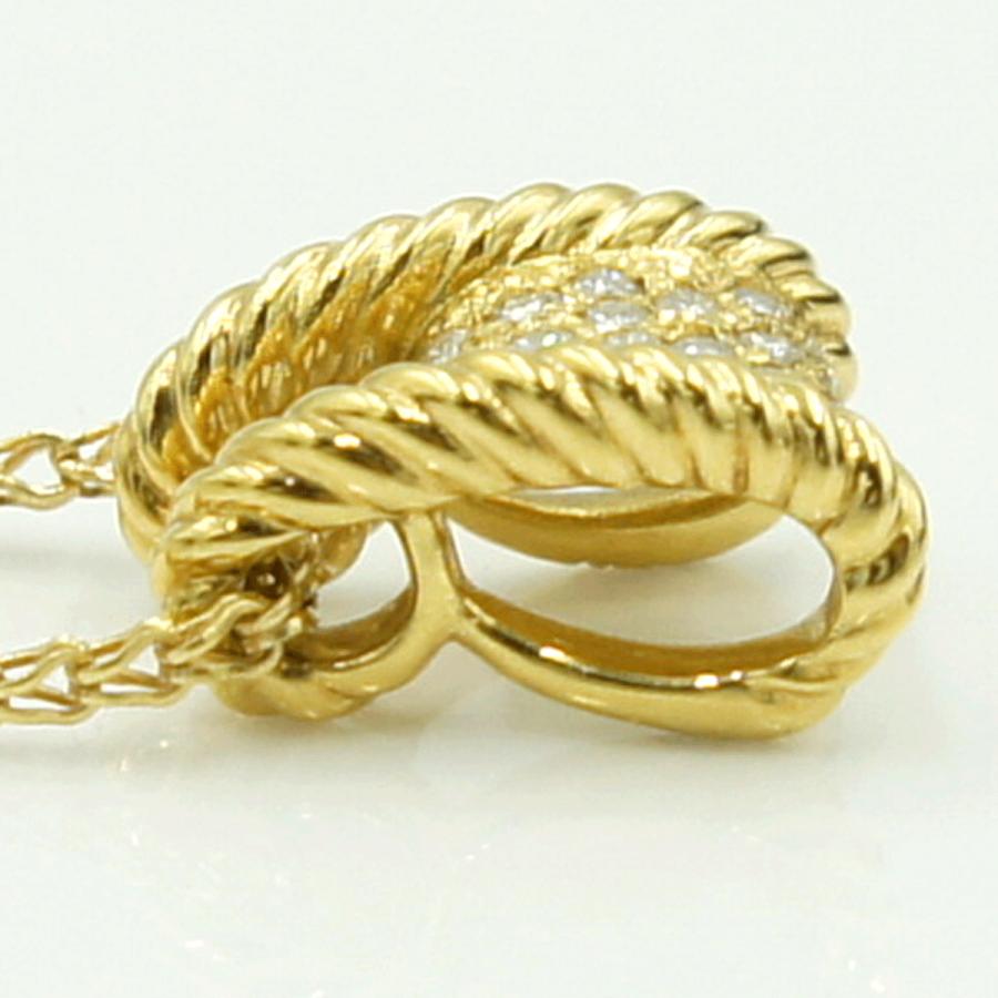 K18ダイヤモンドネックレス　星の砂　D0.20ct　ネックレス長さ約40cm　重量7.75ｇ(石の重量含む) （中古）