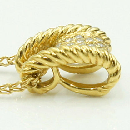 K18ダイヤモンドネックレス　星の砂　D0.20ct　ネックレス長さ約40cm　重量7.75ｇ(石の重量含む) （中古）