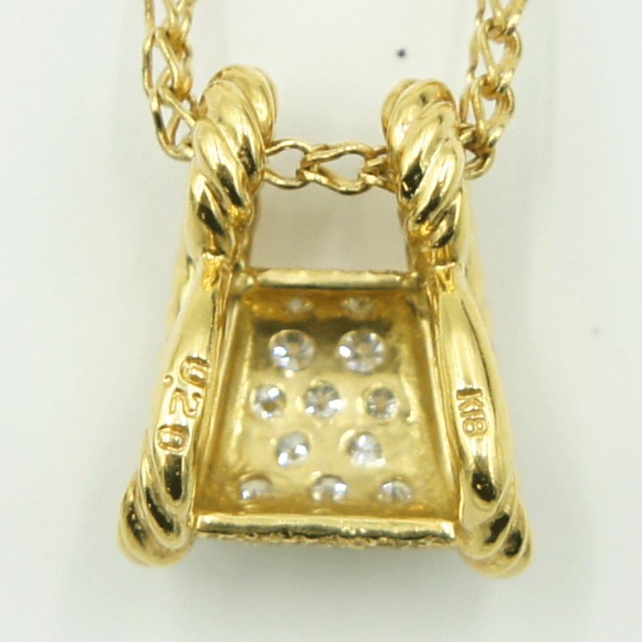 K18ダイヤモンドネックレス　星の砂　D0.20ct　ネックレス長さ約40cm　重量7.75ｇ(石の重量含む) （中古）