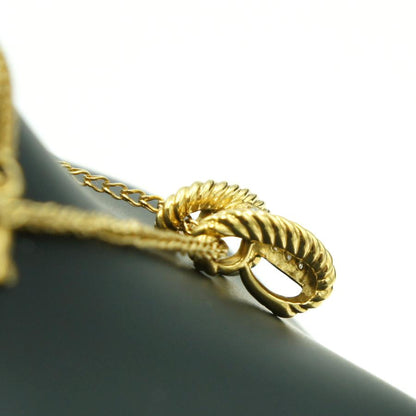 K18ダイヤモンドネックレス　星の砂　D0.20ct　ネックレス長さ約40cm　重量7.75ｇ(石の重量含む) （中古）