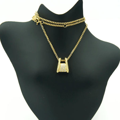 K18ダイヤモンドネックレス　星の砂　D0.20ct　ネックレス長さ約40cm　重量7.75ｇ(石の重量含む) （中古）